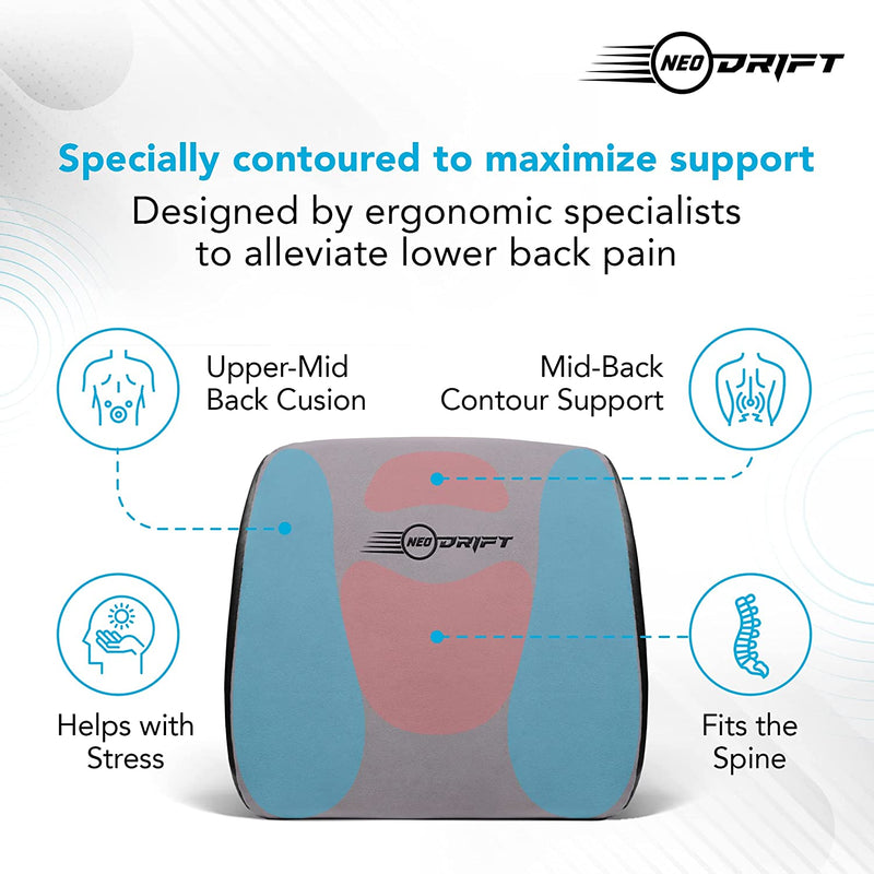 Challenger® 'L5 Orthopaedic Cushion' - Memory Foam Orthopaedic Cushion for Back Support