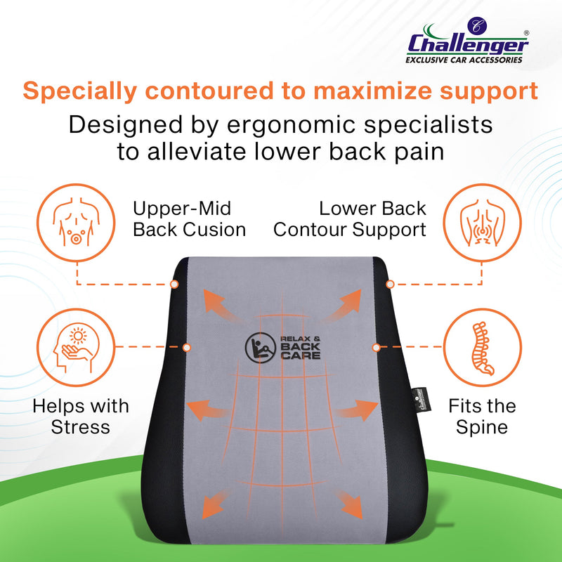 Challenger® 'L1 Orthopaedic Cushion' - PU Foam Orthopaedic Cushion for Back Support