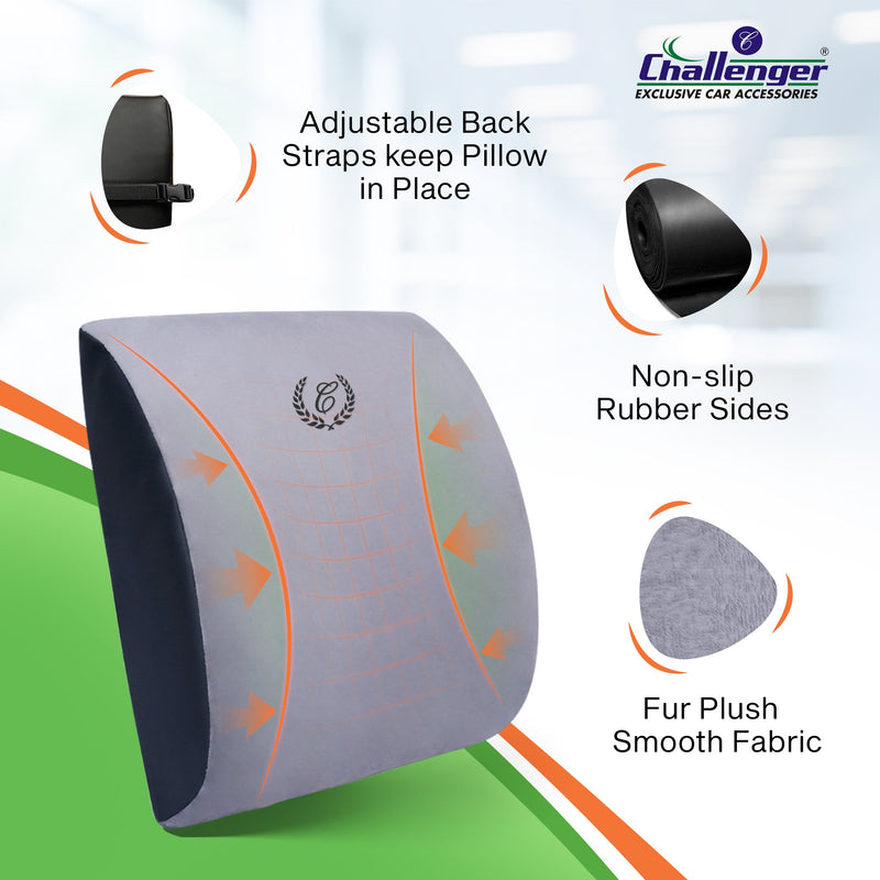 Challenger® 'L5 Orthopaedic Cushion' - Memory Foam Orthopaedic Cushion for Back Support
