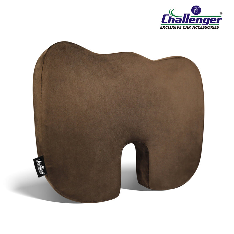 Challenger® 'Coccyx Seat Cushion' - Memory Foam Seat Cushion for Coccyx & Back Support