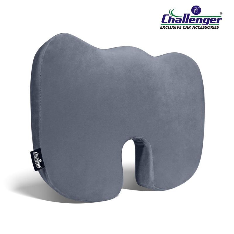 Challenger® 'Coccyx Seat Cushion' - Memory Foam Seat Cushion for Coccyx & Back Support