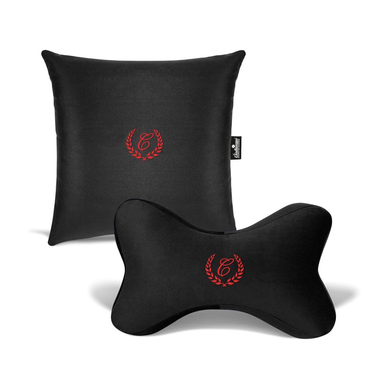 Challenger® ’Combo-Kit’ - Memory Foam Cushions for Neck and Back Support (2 Cushions, 2 Pillows) - Image 1
